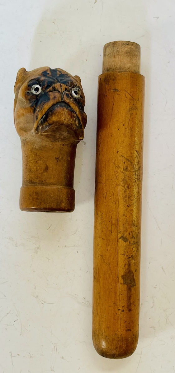 Wooden Case With A Mastiff's Head -photo-3